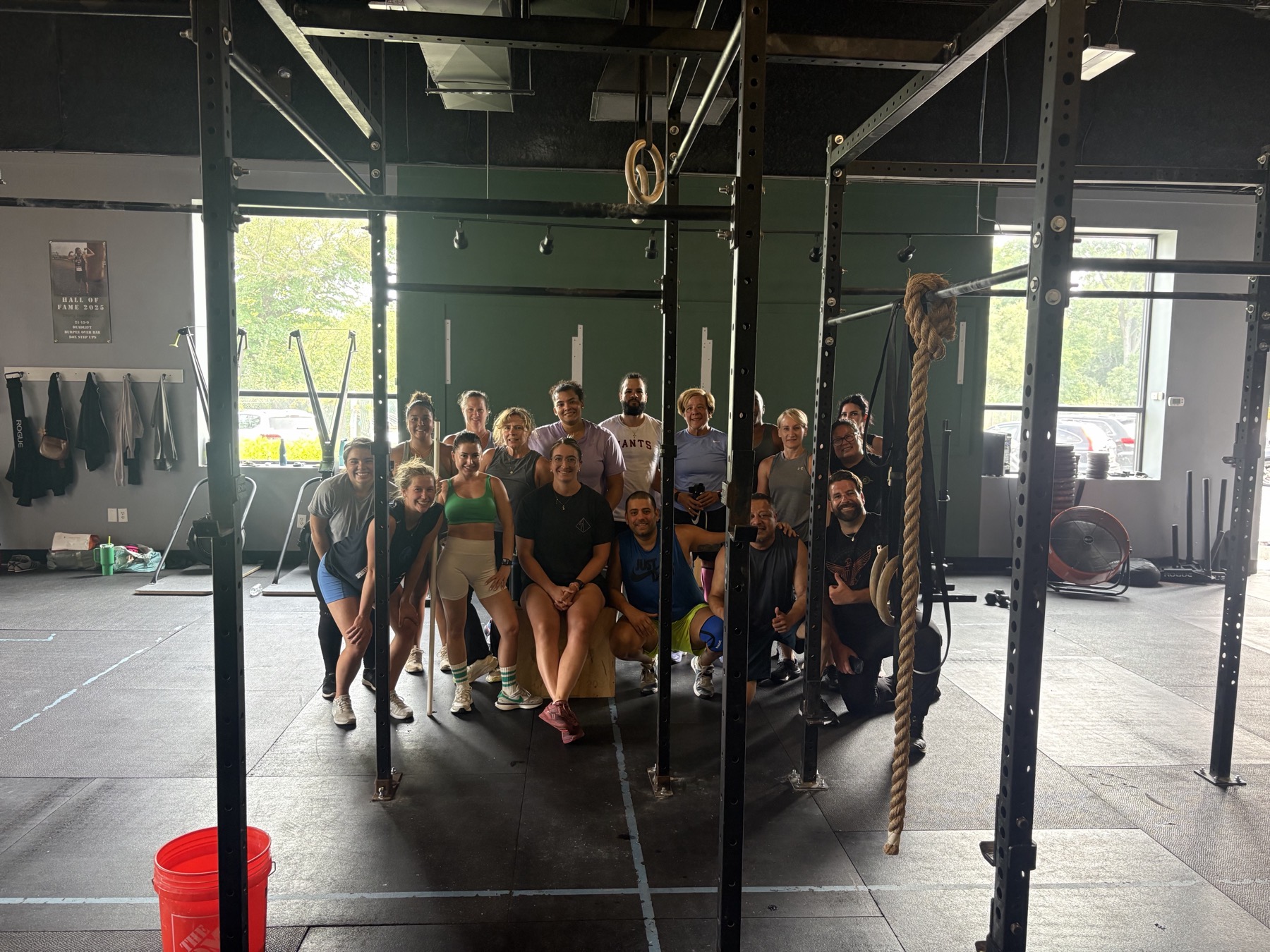 The East Coast CrossFit community together after a class